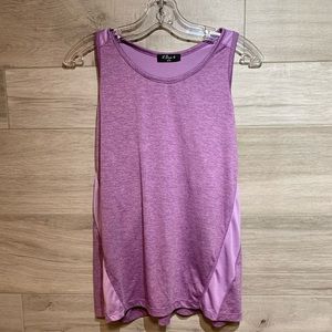 3/$30 2 dye 4 purple racerback loose fit workout / gym tank size M